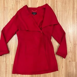 LAUNDRY by Shelli Segal Single Button Wool Swing Coat